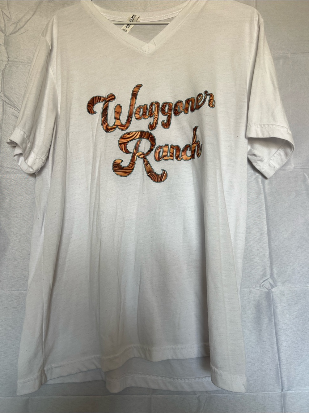 Men's White V-Neck T-Shirt
